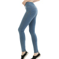 Hot sale sexy high waist womens jean leggings sport fitness